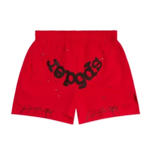 Sp5der OG Web Double Layer Red Short
