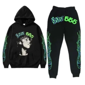 Spider 999 Club Young Thug Tracksuit Black