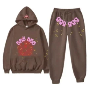 Spider Angel Number Tracksuit Brown