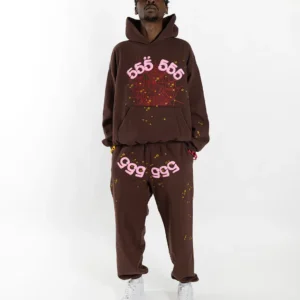 Spider Angel Number Tracksuit Brown