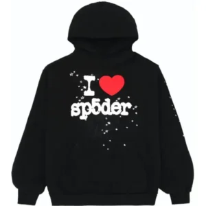 Spider I Heart SP5 Souvenir Hoodie Black