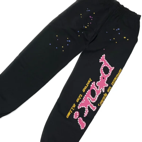 Sp5der P*NK Sweatpants Black