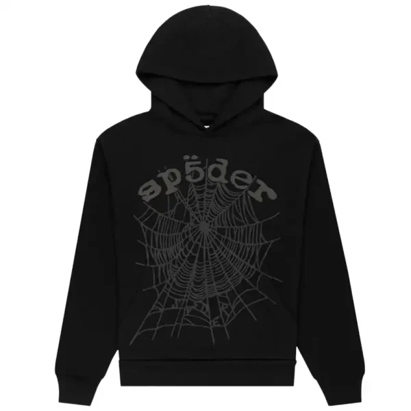 Sp5der OG Web V2 Phantom Hoodie Black