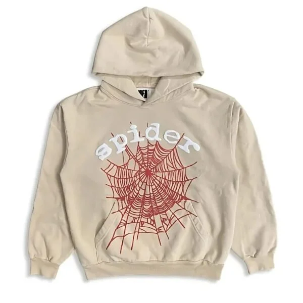 SP5DER LOGO HOODIE CREAM