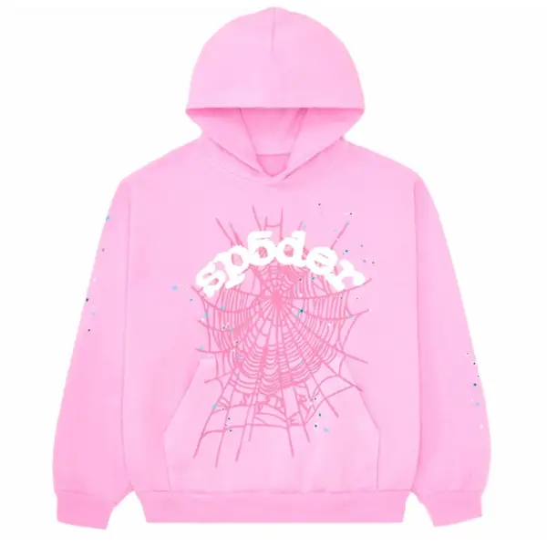 Sp5der OG Web Hoodie Pink