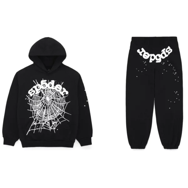 Sp5der OG Web Tracksuit Black