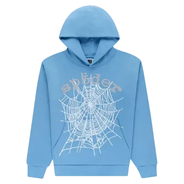Sp5der OG Web V2 Hoodie Dusty Blue
