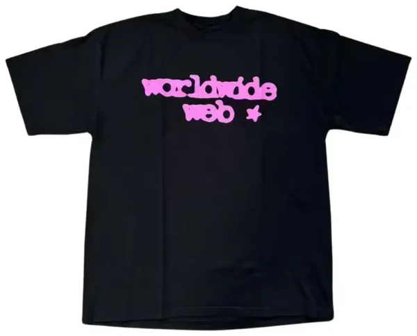 Sp5der Web Tee Black-Pink